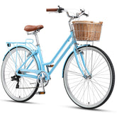 XDS Marilyn Retro Ladies Bike 7 Speed Pale Blue